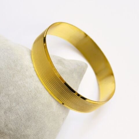 İmitasyon Altın Kaplama 15 mm Trabzon Bilezik AB212