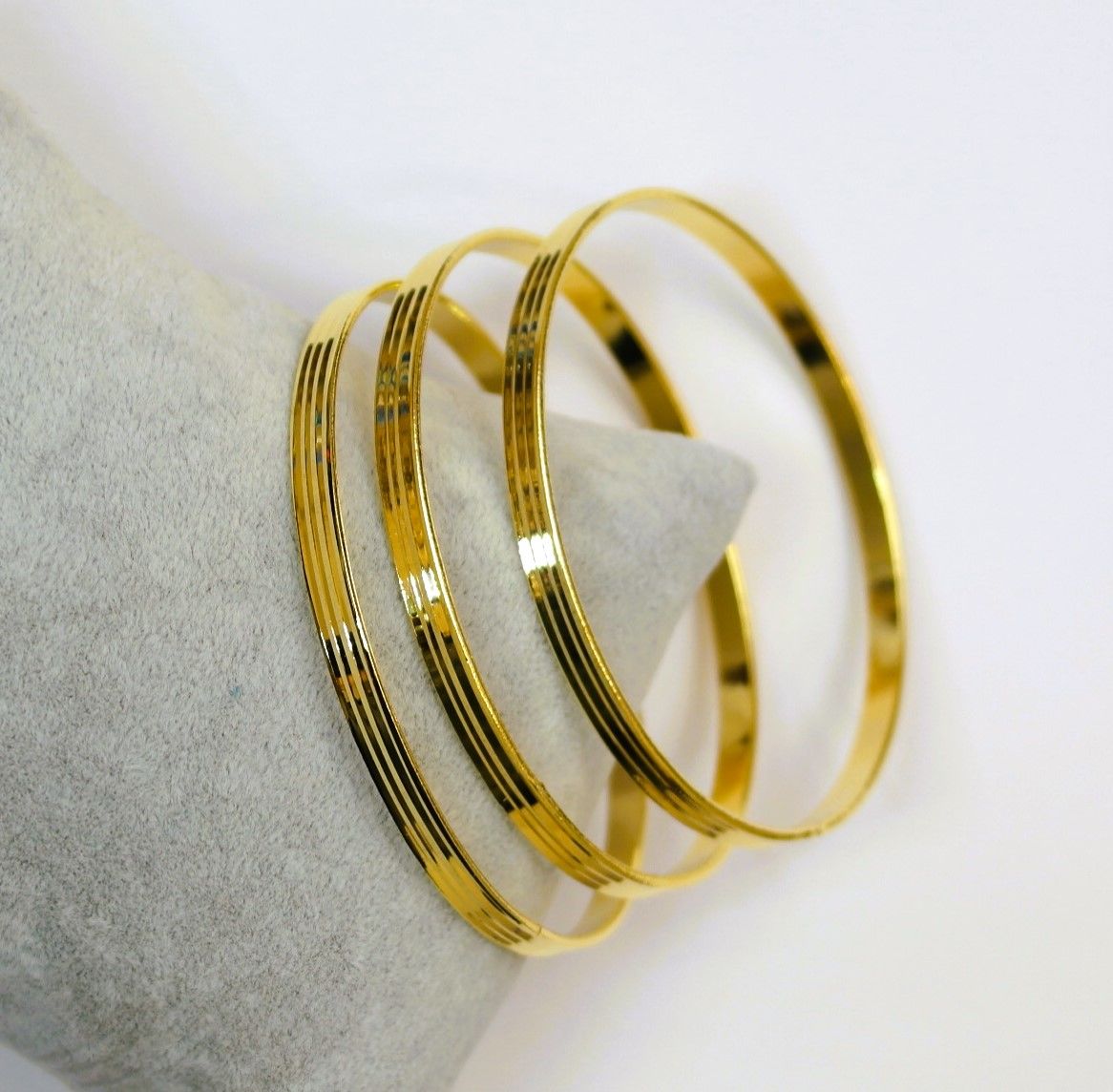 İmitasyon Altın Kaplama Üçlü Ajda Bilezik AB104