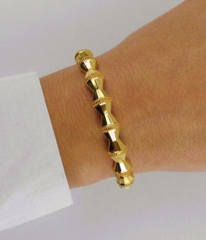 İmitasyon Altın Kaplama Kelepçe Bilezik AB02