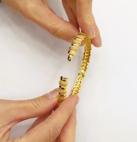 İmitasyon Altın Kaplama Kelepçe Bilezik AB03