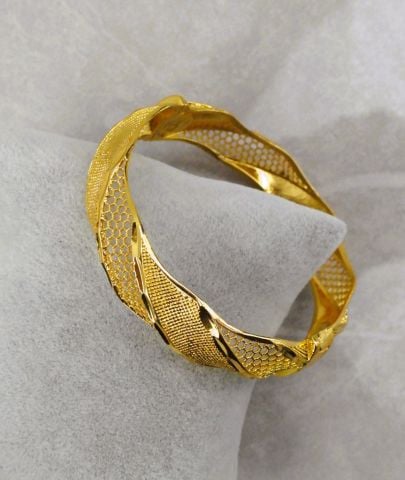 İmitasyon Altın Kaplama 15mm Kelepçe Bilezik AB06