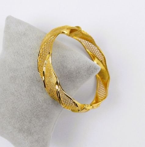 İmitasyon Altın Kaplama 15mm Kelepçe Bilezik AB06