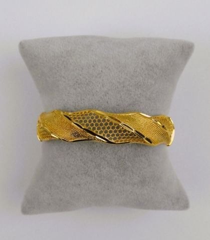 İmitasyon Altın Kaplama 15mm Kelepçe Bilezik AB06