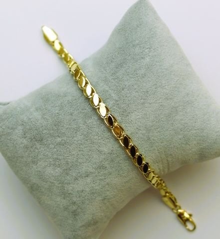 14 Ayar Altın Kaplama Arpa Bileklik TBL444