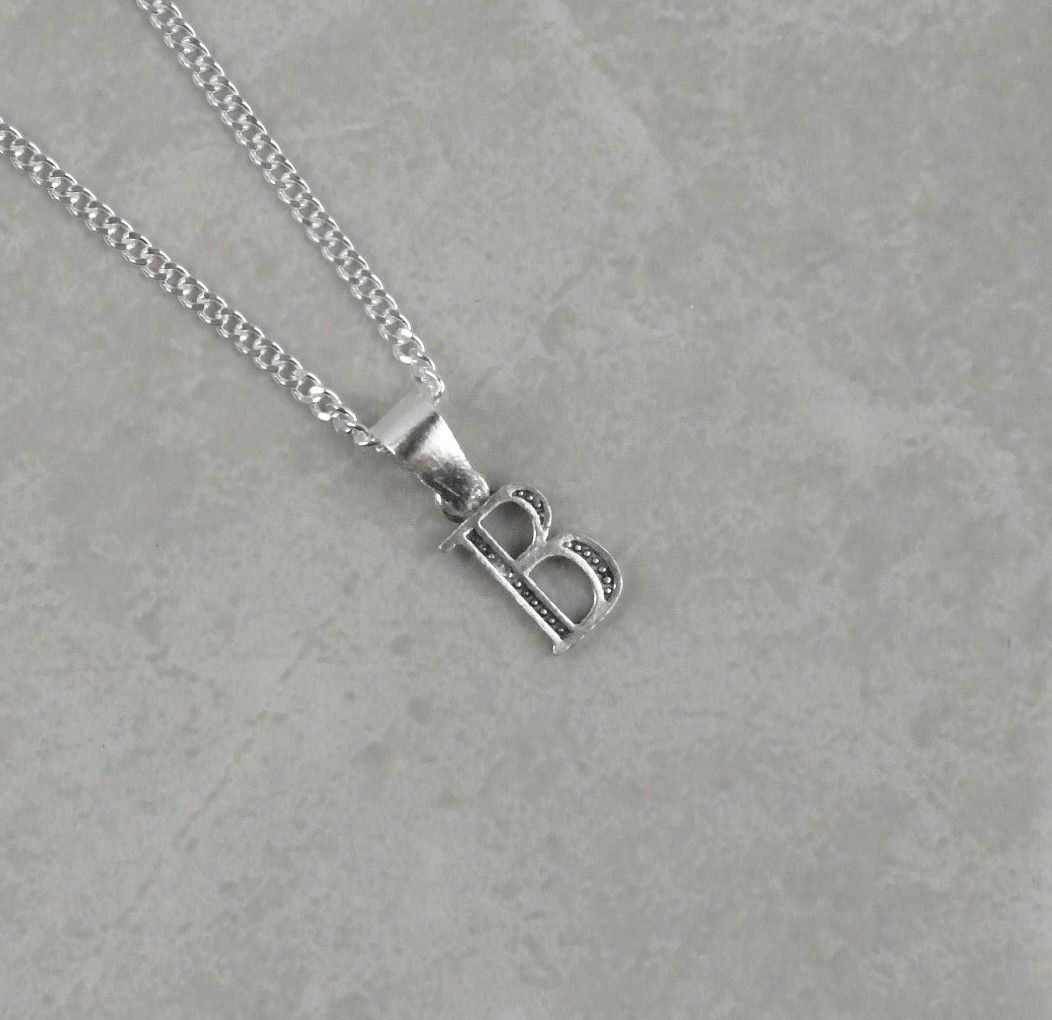 Kişiye Özel Harf Kolye 925 Ayar Gümüş GK01 B