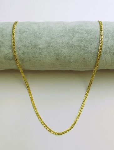 14 Ayar Altın Renginde Zincir Kolye 60 Cm. TK234