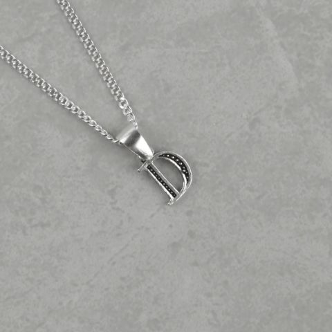 Kişiye Özel Harf Kolye 925 Ayar Gümüş GK01 D