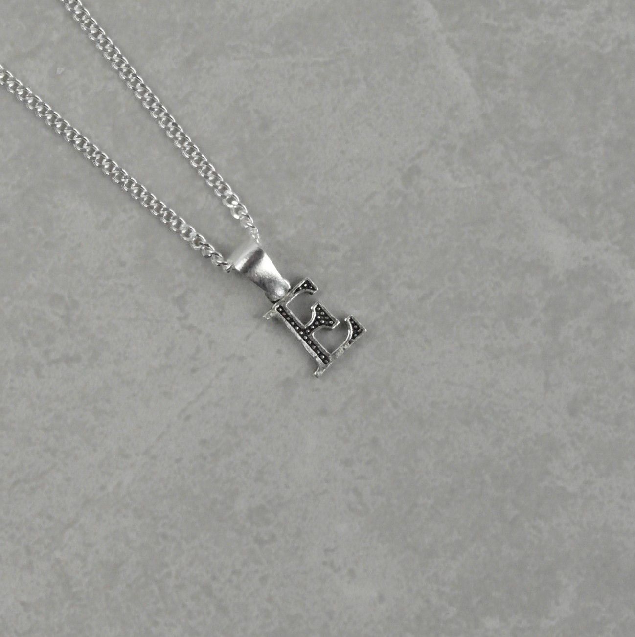 Kişiye Özel Harf Kolye 925 Ayar Gümüş GK01 E