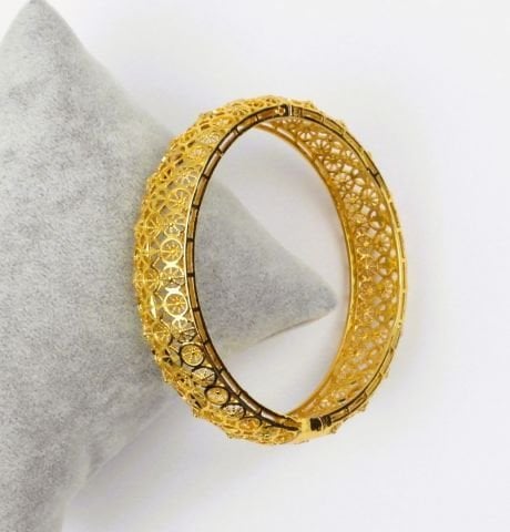 İmitasyon Altın Kaplama 15mm Kelepçe Bilezik AB08