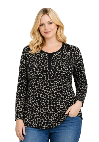 42/44/46 Beden Viskon Bluz PB333