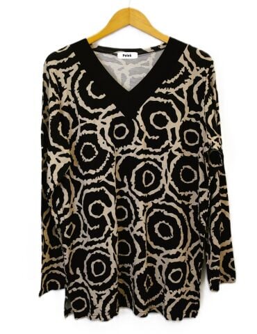 Büyük Beden V Yaka Bluz PB341