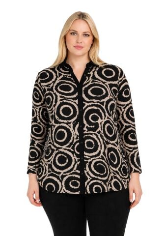 Büyük Beden Viskon Gömlek PB343