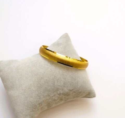 İmitasyon 22 Ayar Altın Rengi 1 Cm Bilezik AB216