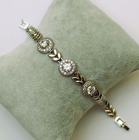 Taşlı Vip Xuping Beyaz Altın Görünüm Bileklik TBL189