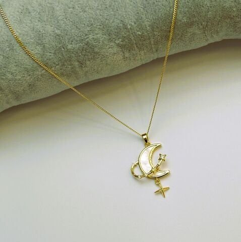 14K Rengi Xuping Ayyıldız Kolye TK353