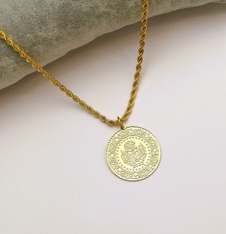 İmitasyon Altın Kaplama Tam Altın Kolye AB127